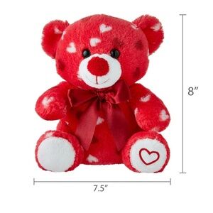 Valentines Sitting Teddy Bear (Fast Shipping)